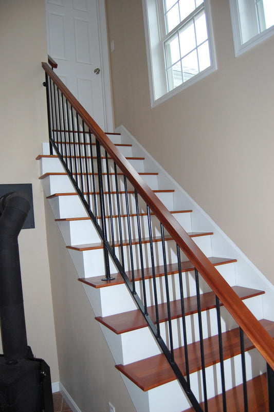 custom metal and wood railing